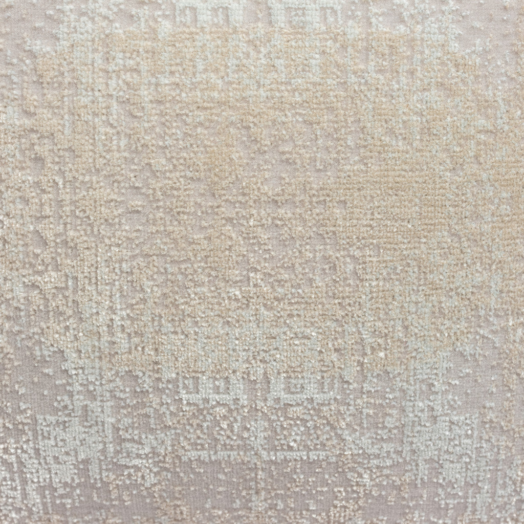 Set Of Two 20" X 20" Beige Abstract Zippered Polyester Throw Pillow