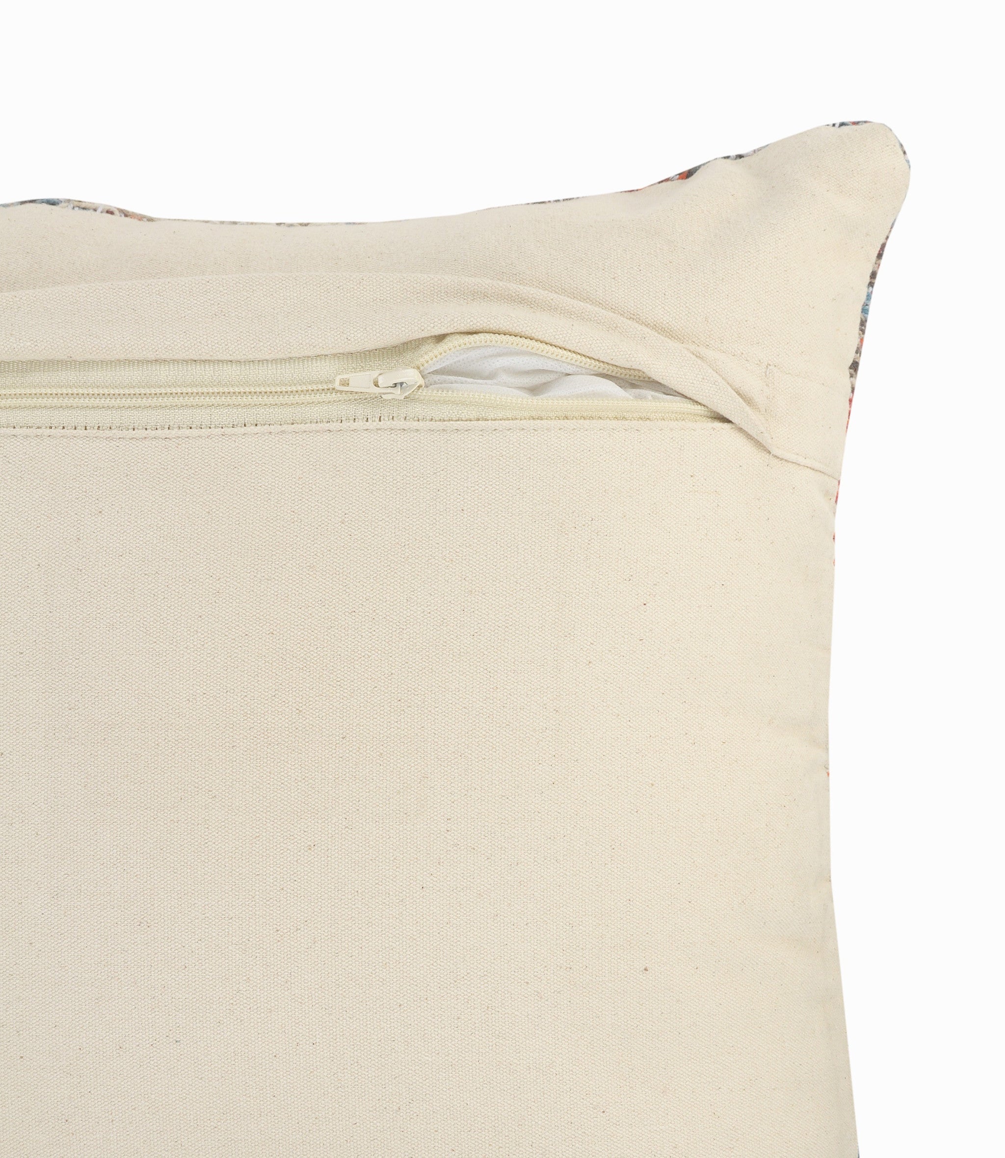 Set Of Two 18" X 18" Multicolored Geometric Zippered 100% Cotton Throw Pillow