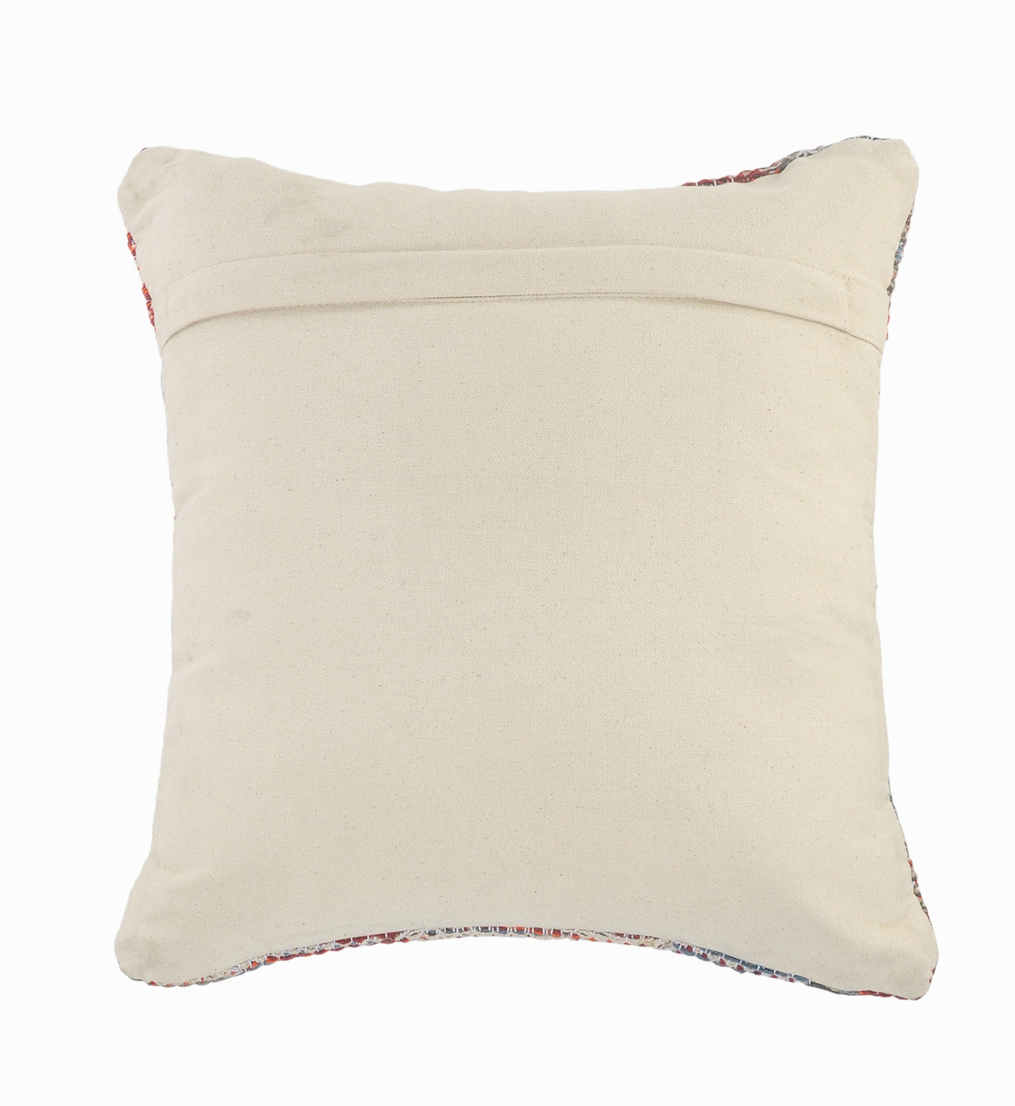 Set Of Two 18" X 18" Multicolored Geometric Zippered 100% Cotton Throw Pillow