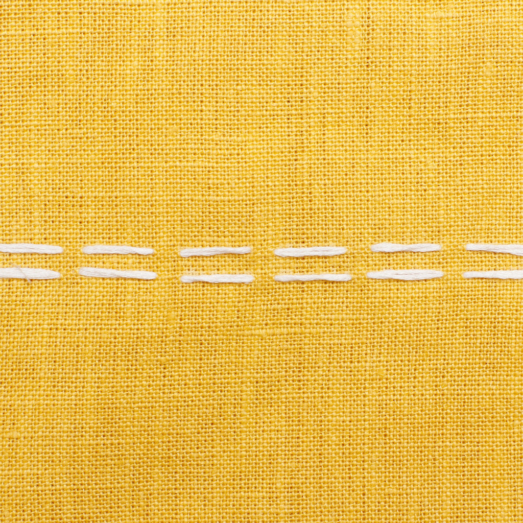 Set Of Two 20" X 20" Gray Striped Zippered Linen Throw Pillow