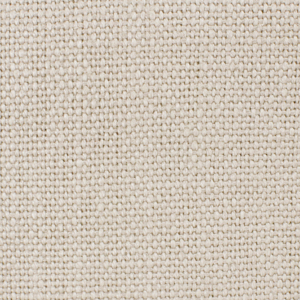 Set Of Two 20" X 20" Cream Solid Color Zippered Linen Throw Pillow