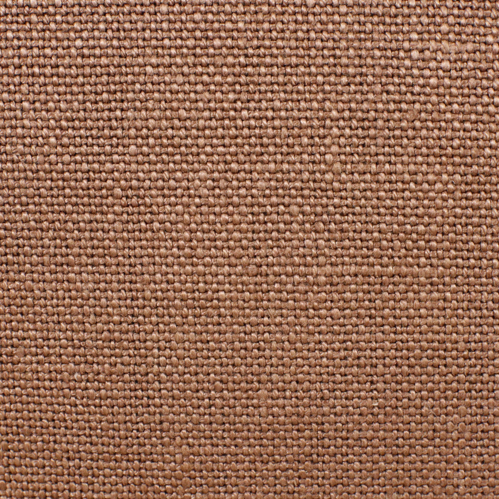 Set Of Two 20" X 20" Cream Solid Color Zippered Linen Throw Pillow