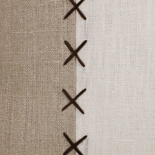 兩件套 20 英寸 X 20 英寸灰色拼布拉鍊亞麻抱枕