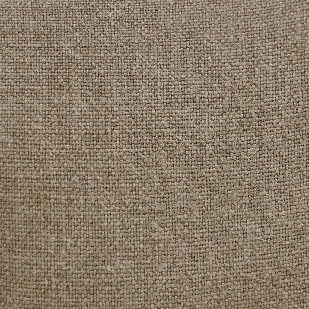 Set Of Two 20" X 20" Tan Solid Color Zippered Linen Throw Pillow