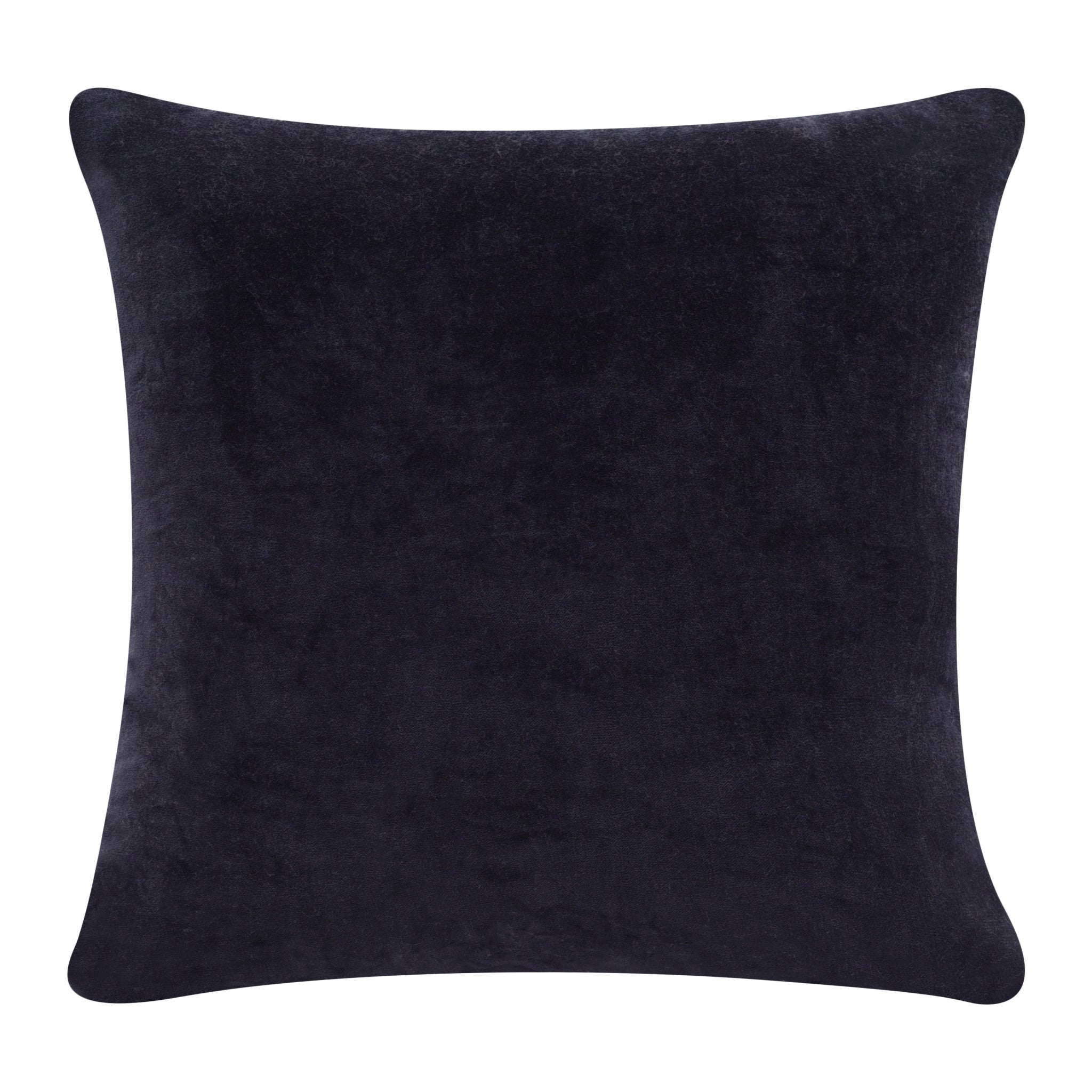 Purple Solid Color Zippered 100% Cotton Throw Pillow Set Of Two - 20" x 20"