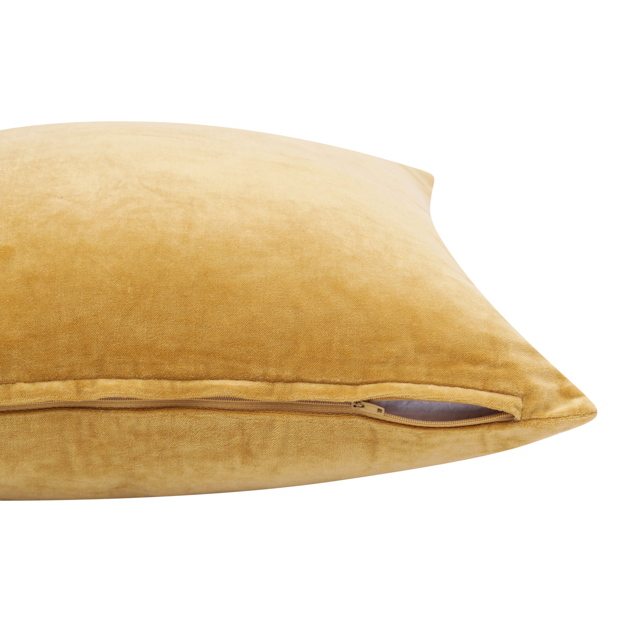 Purple Solid Color Zippered 100% Cotton Throw Pillow Set Of Two - 20" x 20"