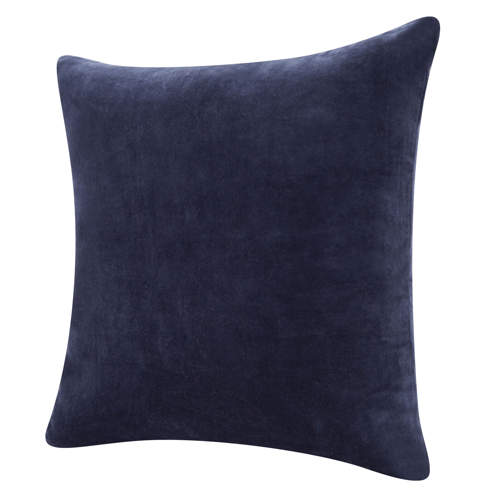 Purple Solid Color Zippered 100% Cotton Throw Pillow Set Of Two - 20" x 20"