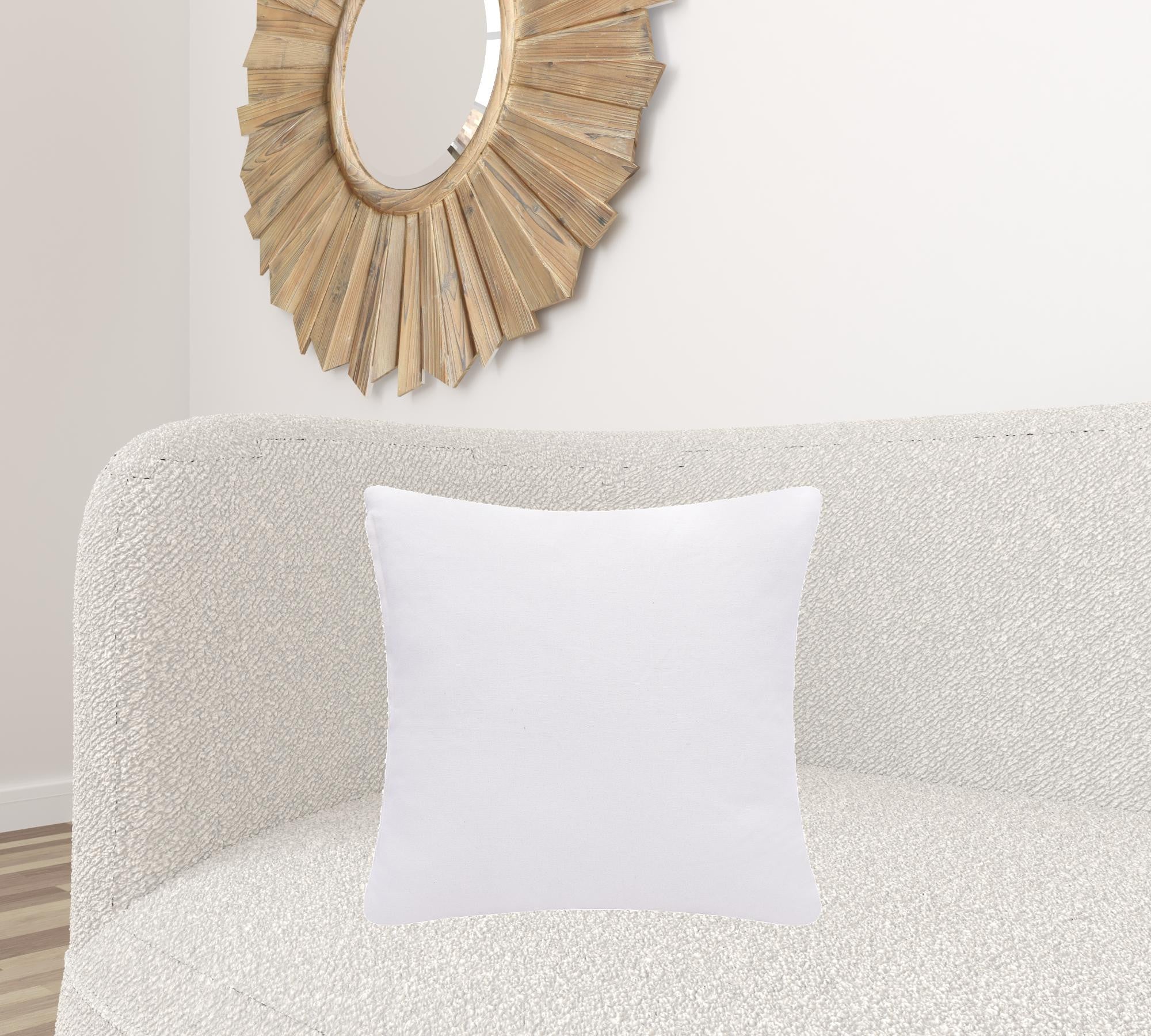 Set Of Two 20" X 20" Black Diamond Zippered 100% Cotton Throw Pillow