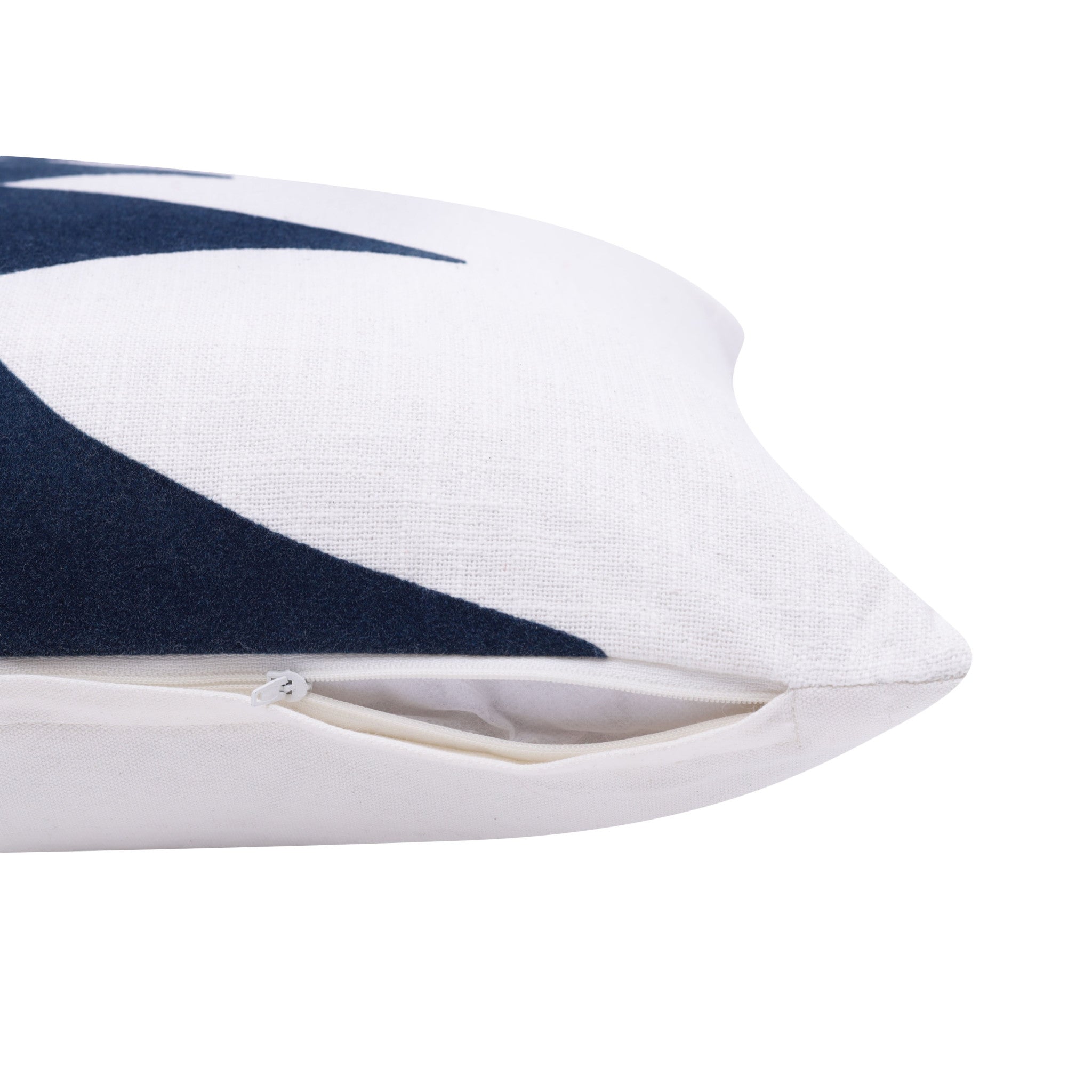 Set Of Two 20" X 20" Black Diamond Zippered 100% Cotton Throw Pillow