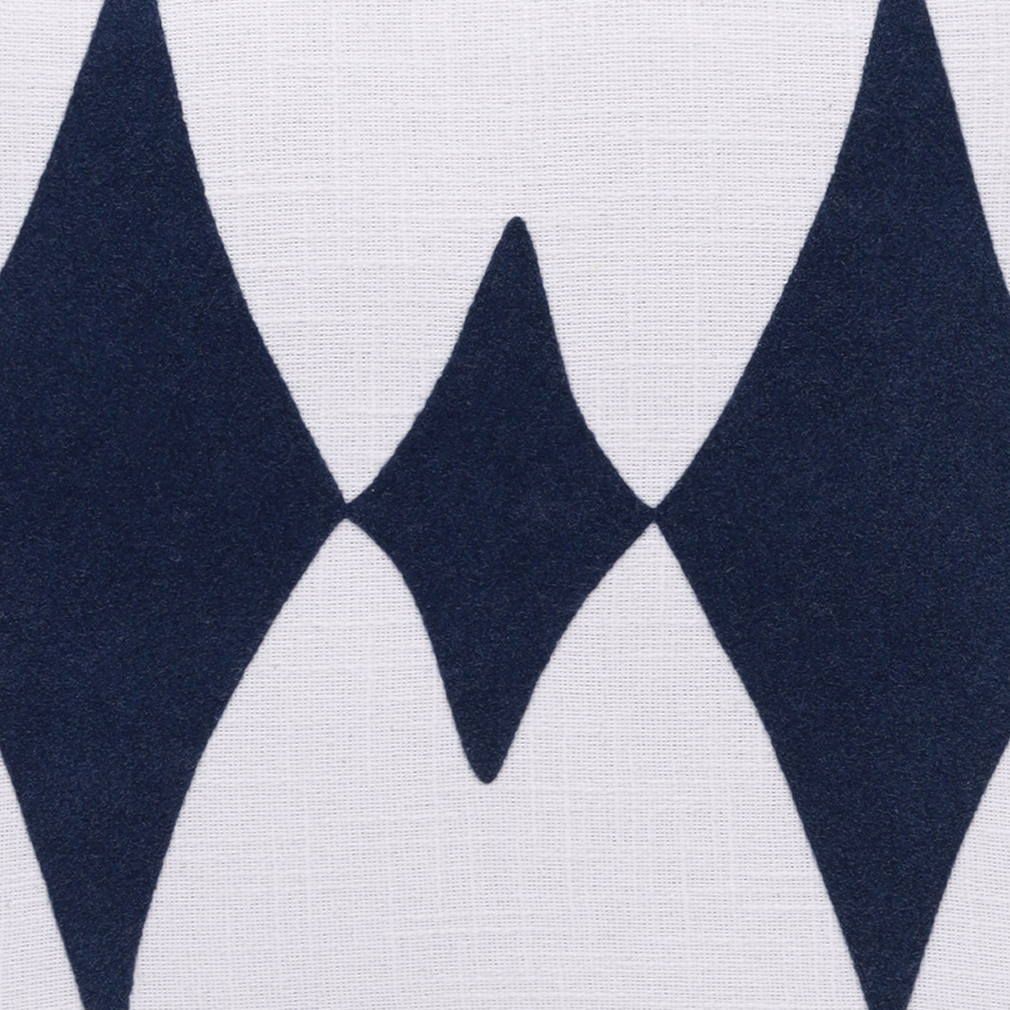 Set Of Two 20" X 20" Black Diamond Zippered 100% Cotton Throw Pillow