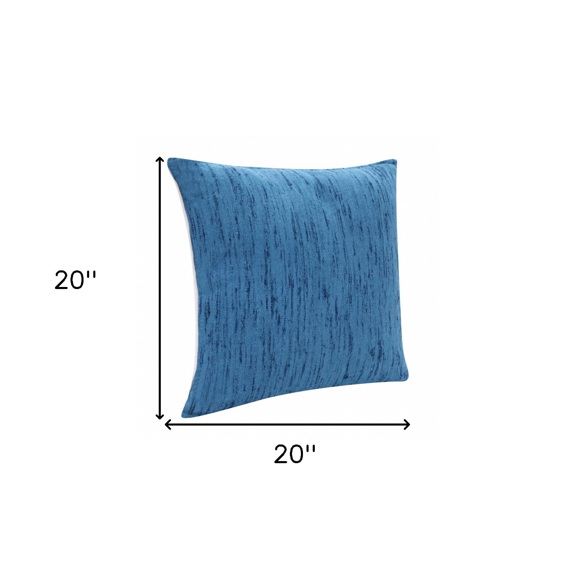 Black Solid Color Zippered Linen Throw Pillow Set Of Two - 20" x 20"