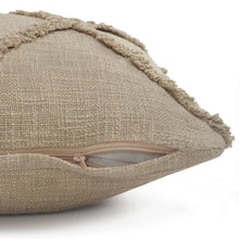 Gray Geometric Zippered 100% Cotton Throw Pillow Set Of Two 20