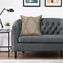 Gray Geometric Zippered 100% Cotton Throw Pillow Set Of Two 20