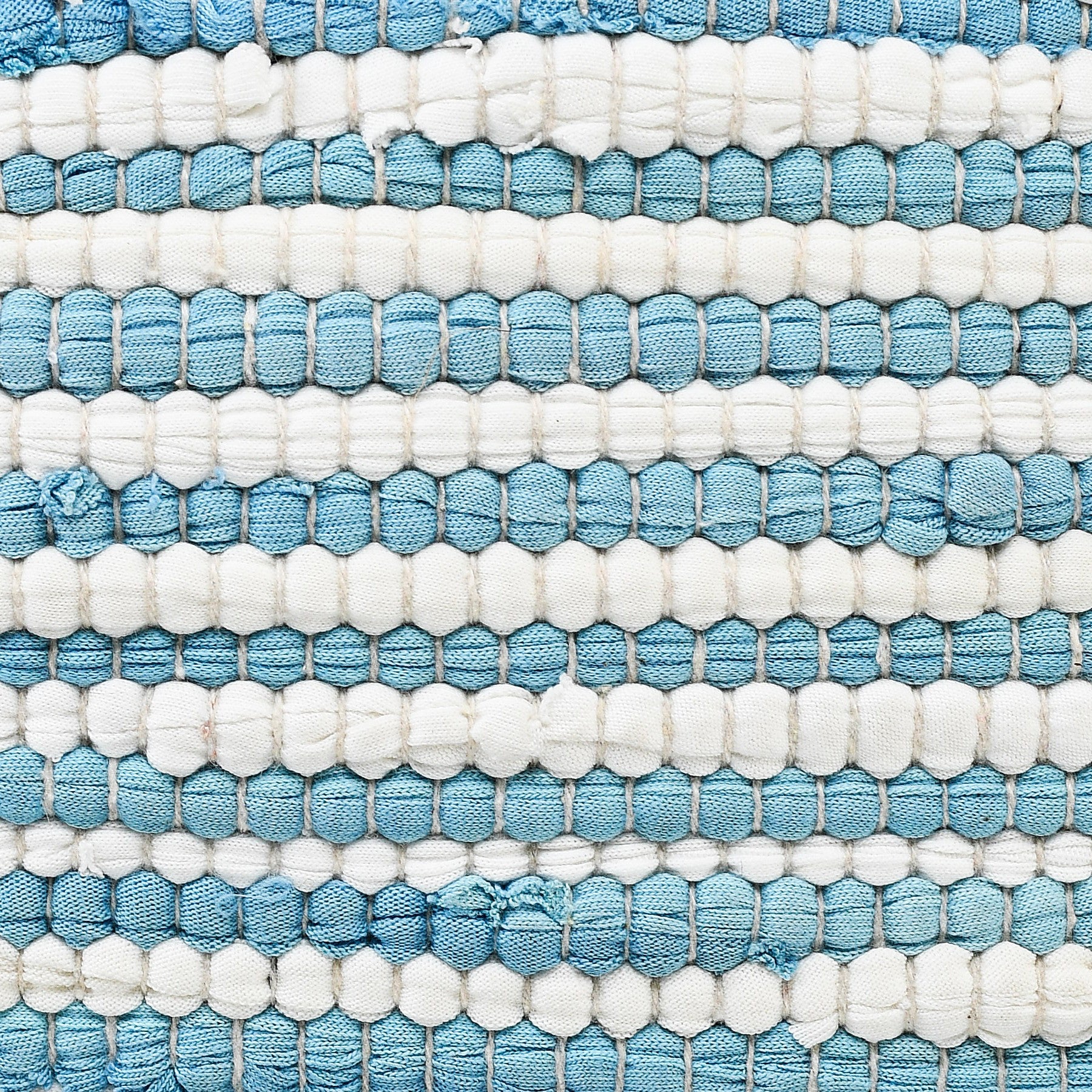 Blue Solid Color Zippered 100% Cotton Throw Pillow Set Of Two 20" X 20"