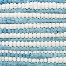 Blue Solid Color Zippered 100% Cotton Throw Pillow Set Of Two 20