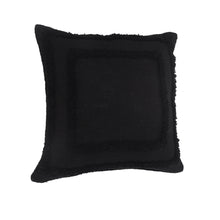 Black Geometric Zippered 100% Cotton Throw Pillow Set Of Two 20
