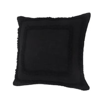 Black Geometric Zippered 100% Cotton Throw Pillow Set Of Two 20