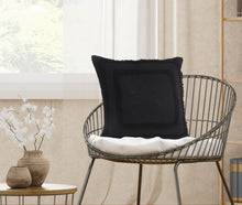 Black Geometric Zippered 100% Cotton Throw Pillow Set Of Two 20