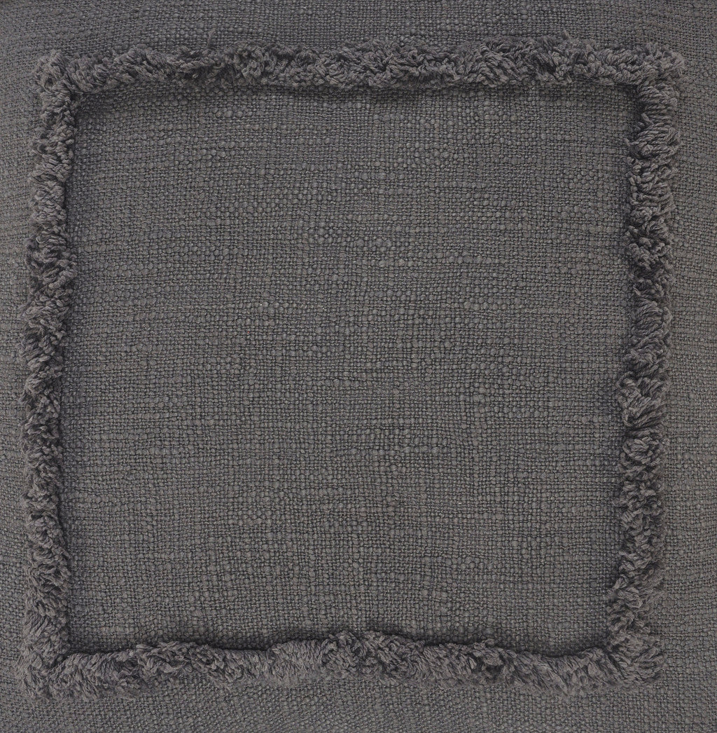 Black Geometric Zippered 100% Cotton Throw Pillow Set Of Two 20" X 20"