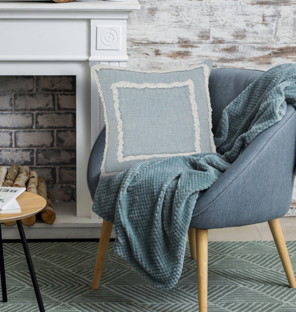 Black Geometric Zippered 100% Cotton Throw Pillow Set Of Two 20" X 20"