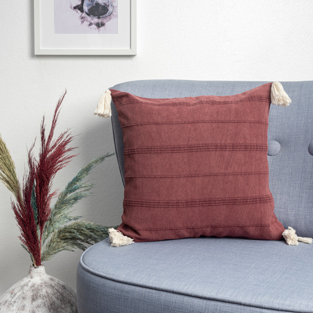 Set Of Two 18" X 18" Green Solid Color Zippered 100% Cotton Throw Pillow