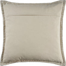 Tan Solid Color Zippered 100% Cotton Throw Pillow Set Of Two 24
