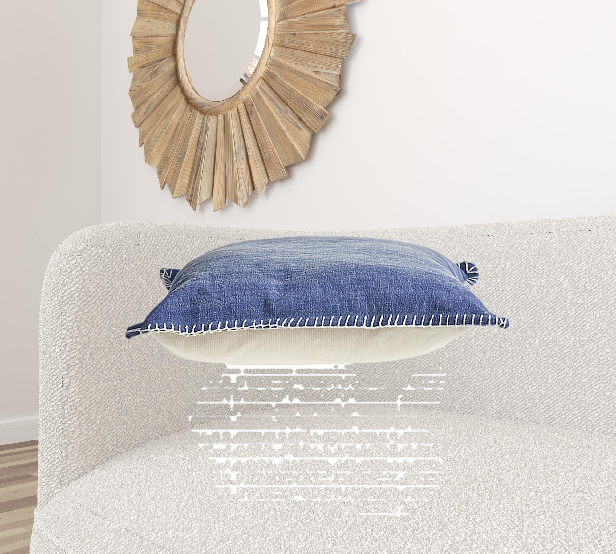 Tan Solid Color Zippered 100% Cotton Throw Pillow Set Of Two 24" X 24"