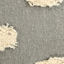 Gray Zippered 100% Cotton Throw Pillow Set Of Two - 20