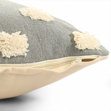 Gray Zippered 100% Cotton Throw Pillow Set Of Two - 20