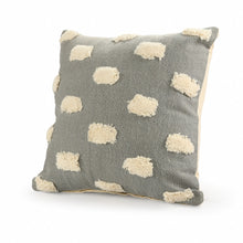 Gray Zippered 100% Cotton Throw Pillow Set Of Two - 20