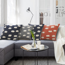 Gray Zippered 100% Cotton Throw Pillow Set Of Two - 20