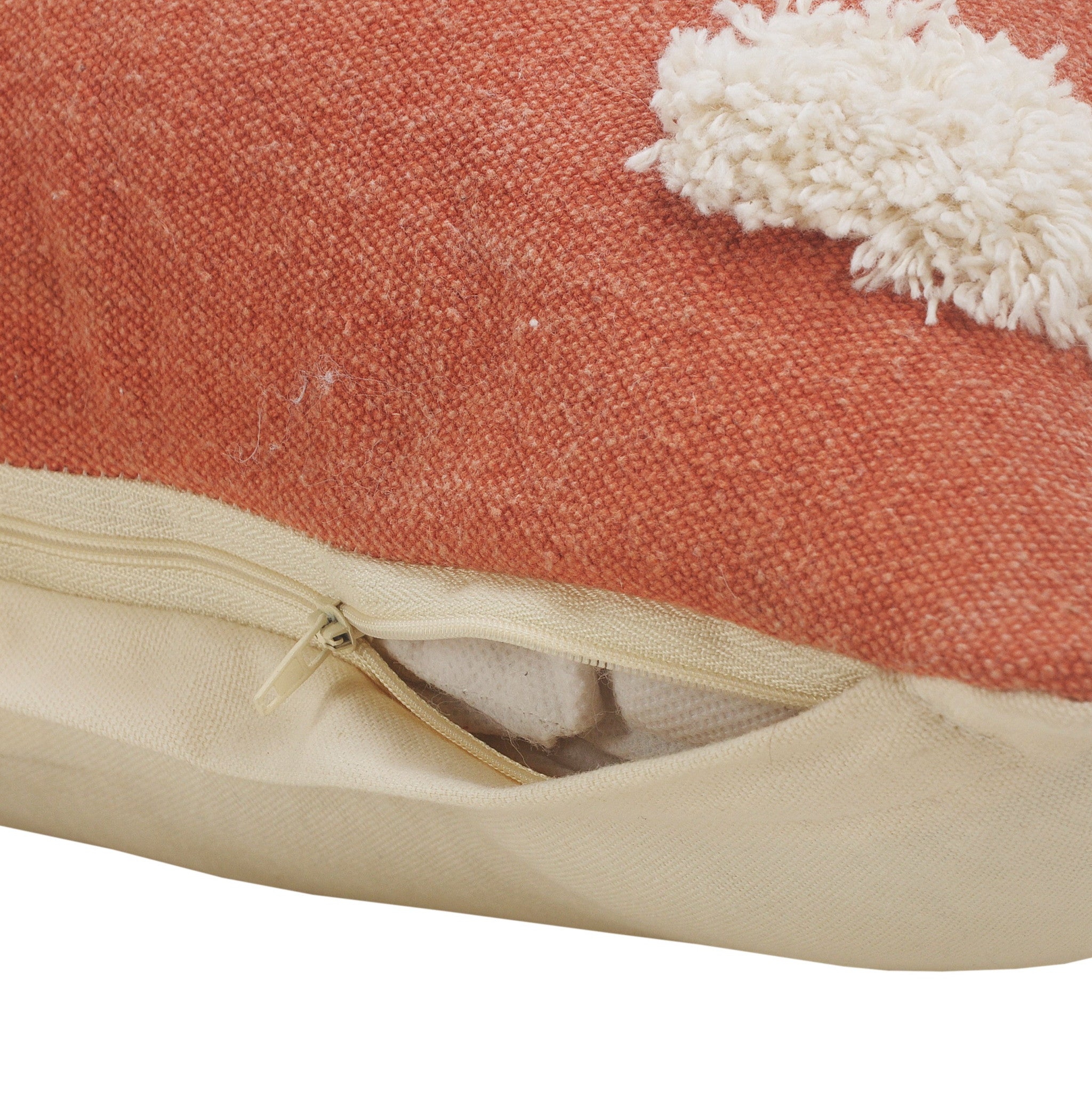 Gray Zippered 100% Cotton Throw Pillow Set Of Two - 20" x 20"