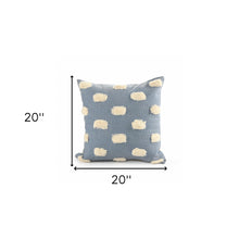 Gray Zippered 100% Cotton Throw Pillow Set Of Two - 20