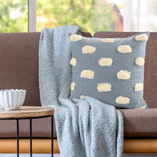 Gray Zippered 100% Cotton Throw Pillow Set Of Two - 20