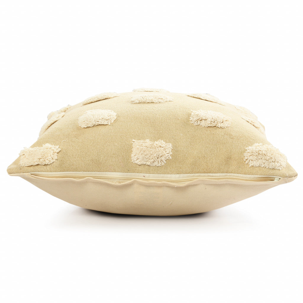 Gray Zippered 100% Cotton Throw Pillow Set Of Two - 20" x 20"