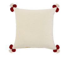 Red Geometric Zippered 100% Cotton Throw Pillow Set Of Two - 20