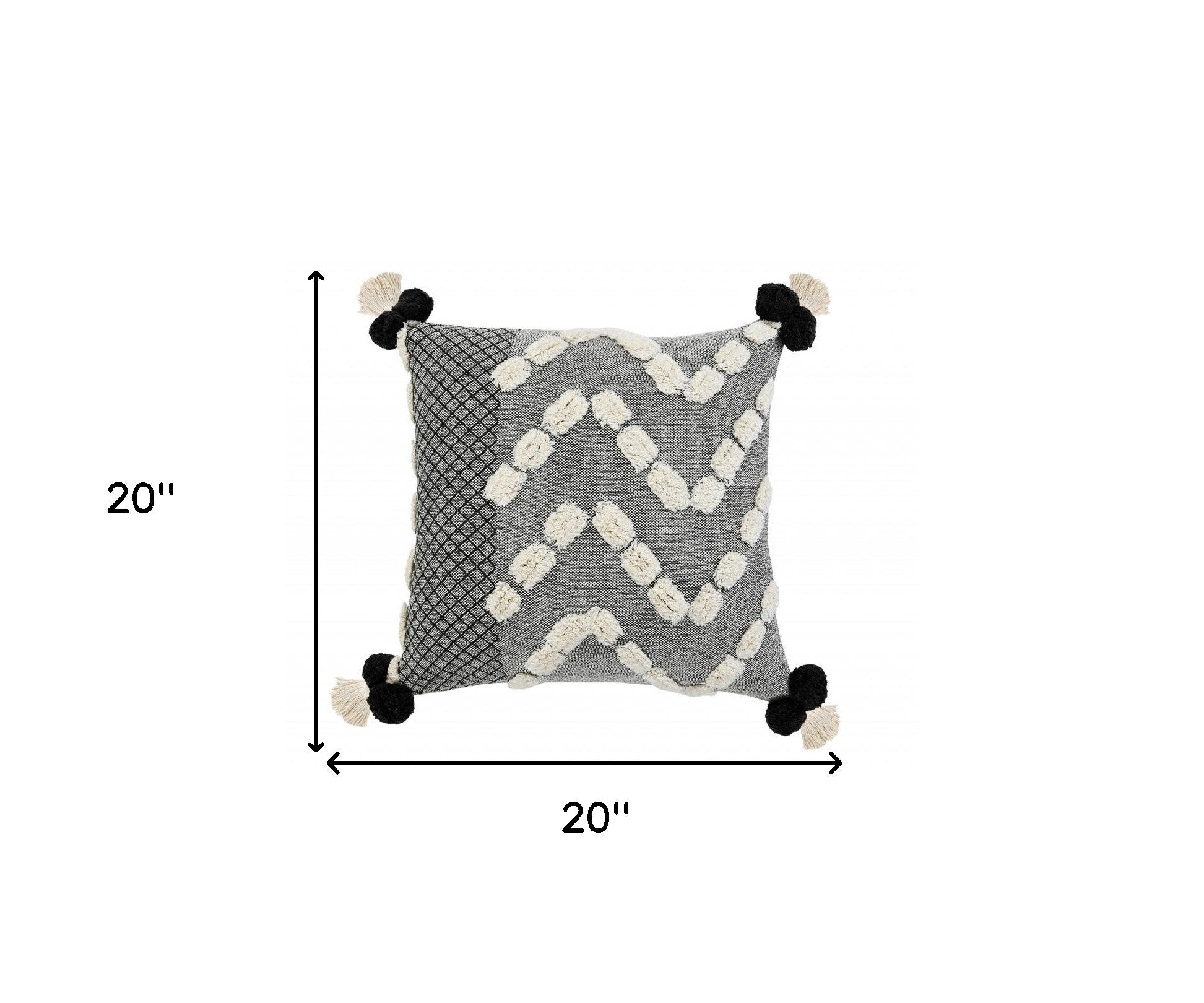 Red Geometric Zippered 100% Cotton Throw Pillow Set Of Two - 20" X 20"