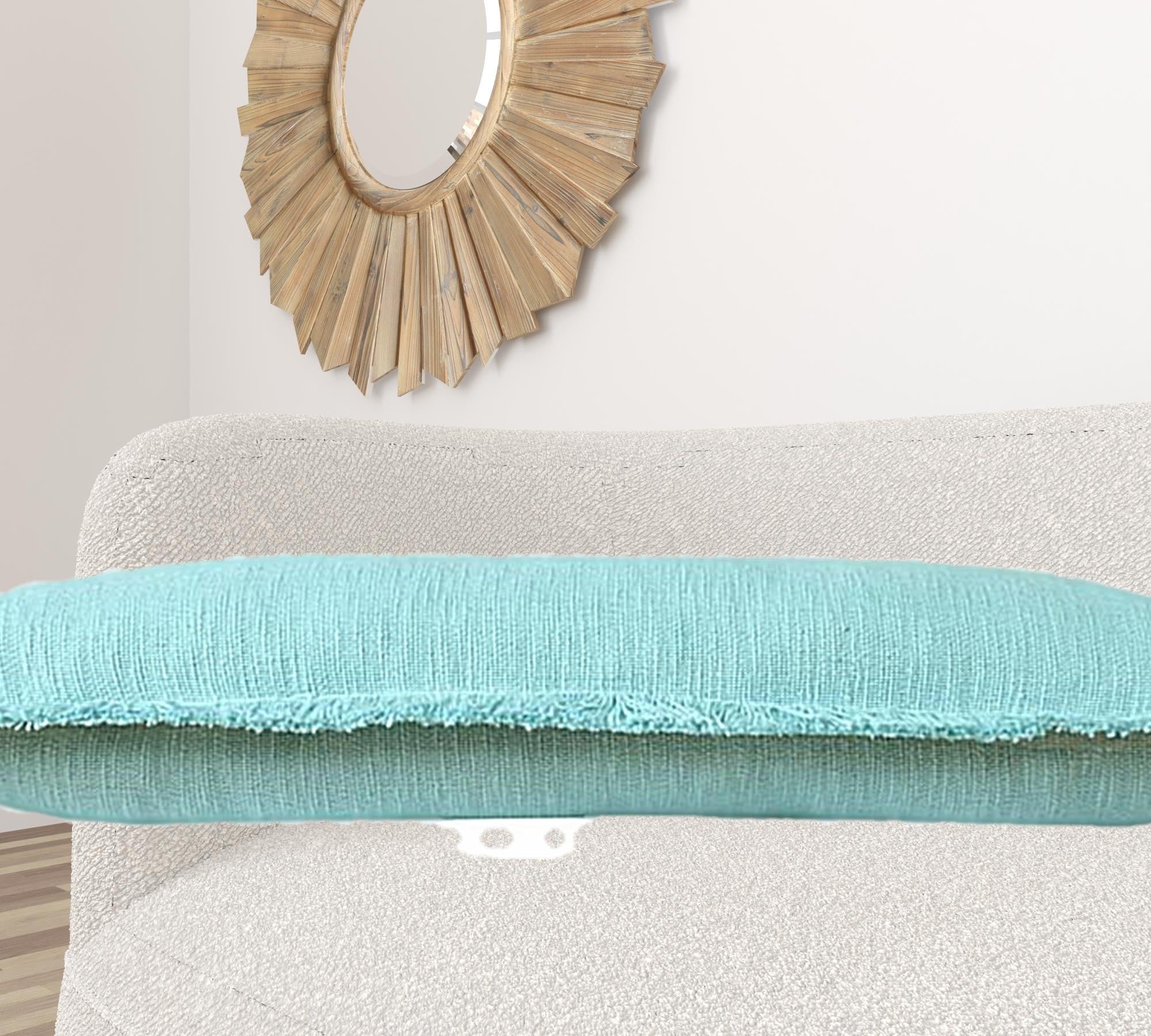 Blue Abstract Zippered 100% Cotton Throw Pillow Set Of Two - 20" x 20"