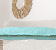 Blue Abstract Zippered 100% Cotton Throw Pillow Set Of Two - 20