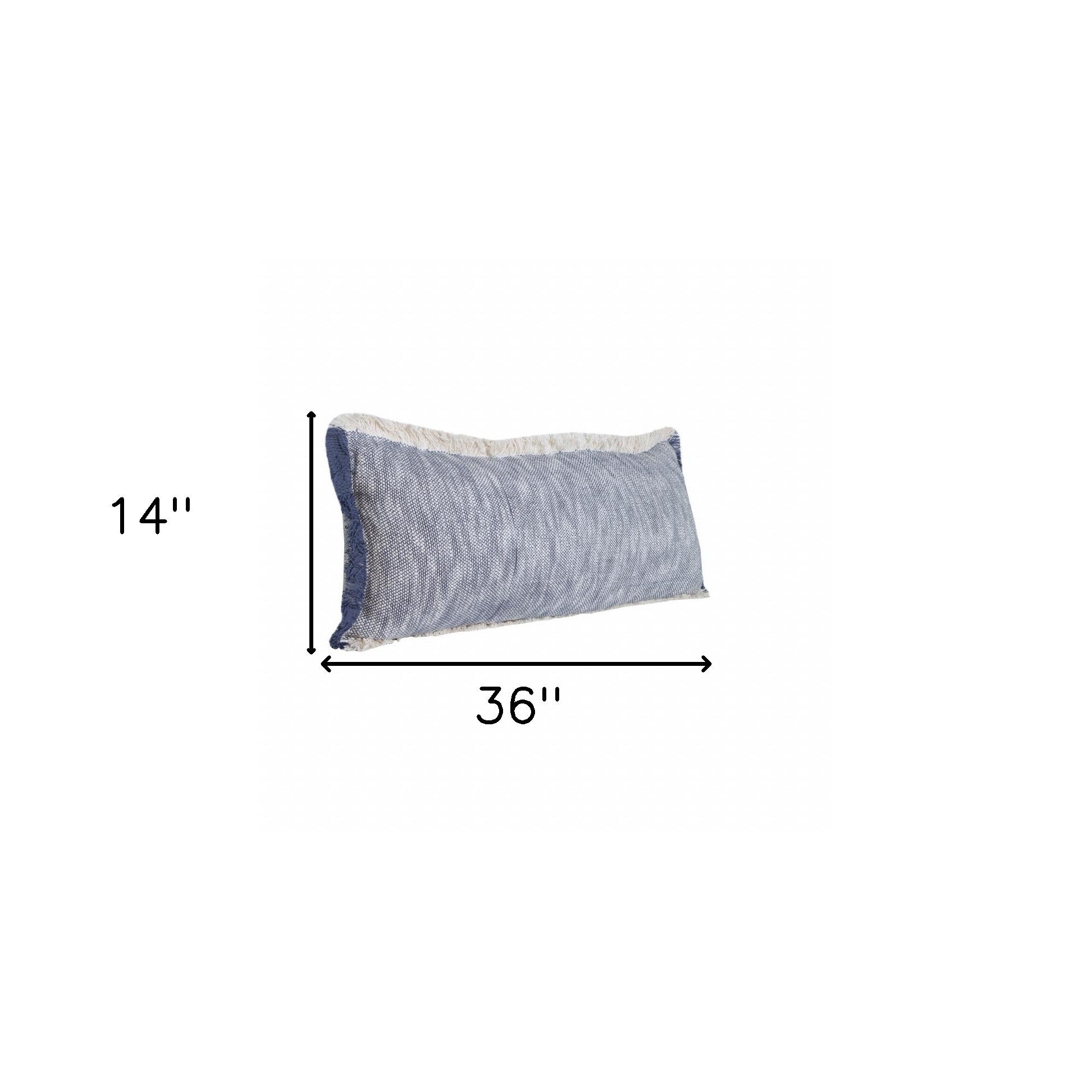 Blue Abstract Zippered 100% Cotton Throw Pillow Set Of Two - 20" x 20"