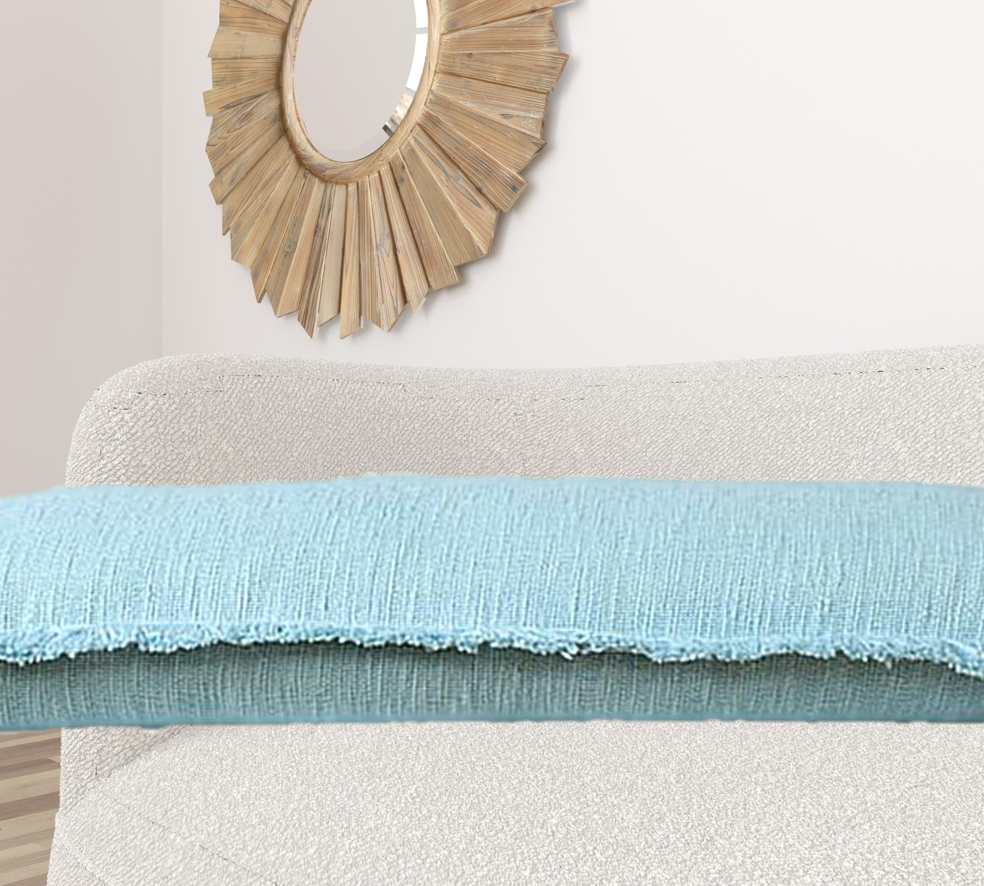 Blue Abstract Zippered 100% Cotton Throw Pillow Set Of Two - 20" x 20"