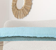 Blue Abstract Zippered 100% Cotton Throw Pillow Set Of Two - 20