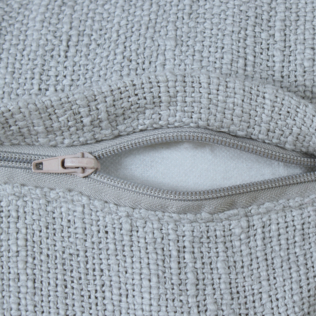 Blue Abstract Zippered 100% Cotton Throw Pillow Set Of Two - 20" x 20"