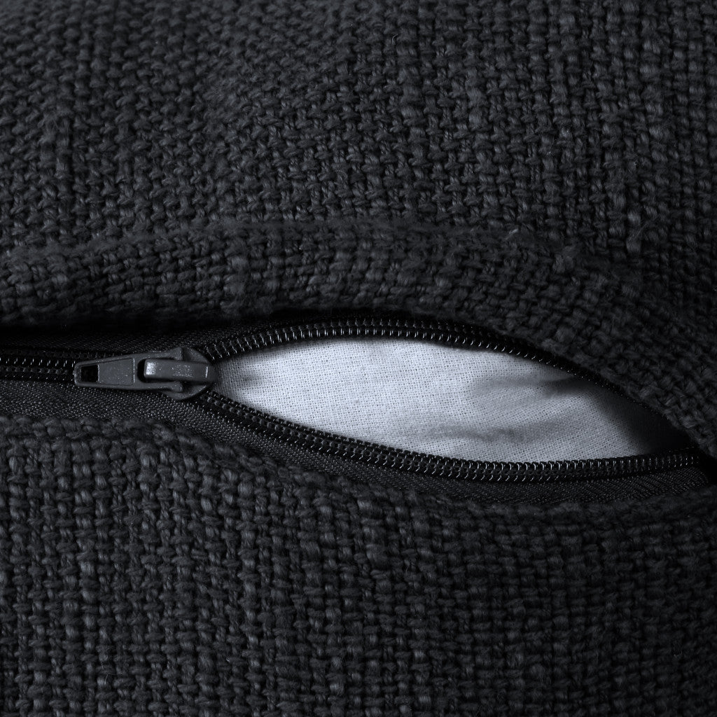 Blue Abstract Zippered 100% Cotton Throw Pillow Set Of Two - 20" x 20"