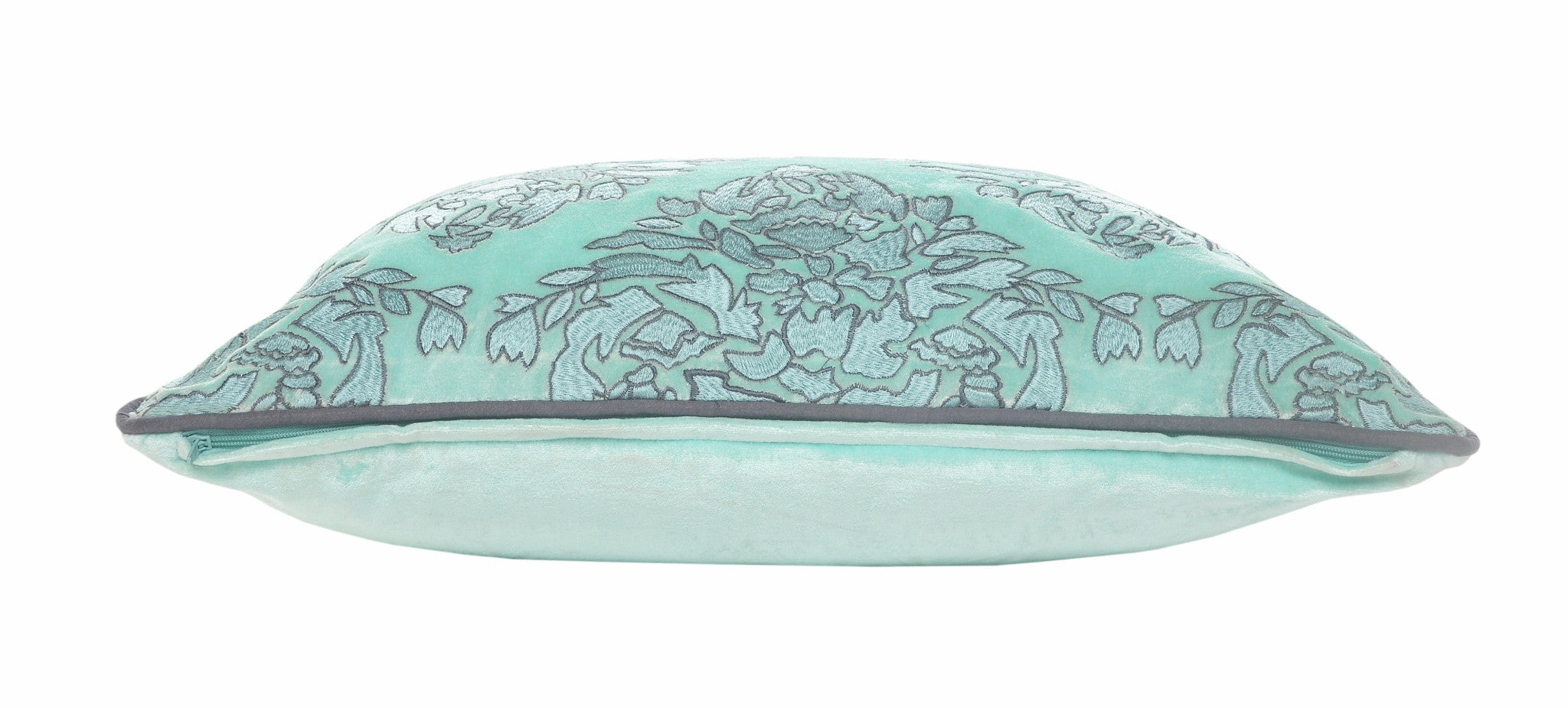 Set Of Two 14" X 20" Blue Abstract Zippered 100% Cotton Throw Pillow