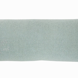 Set Of Two 14" X 36" Green Geometric Zippered Polyester Throw Pillow