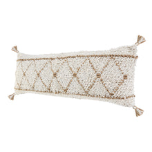 White Geometric Zippered 100% Cotton Throw Pillow Set Of Two 20