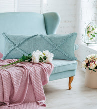 Gray Geometric Zippered 100% Cotton Throw Pillow Set Of Two 20