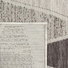 5' X 7' Blue Geometric Indoor Outdoor Area Rug