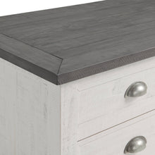 White And Grey Solid Wood Distressed Lift Top Coffee Table With Storage 48